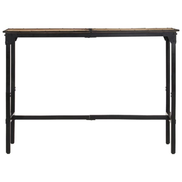 vidaXL Barsett 7 deler grov heltre mango og metall