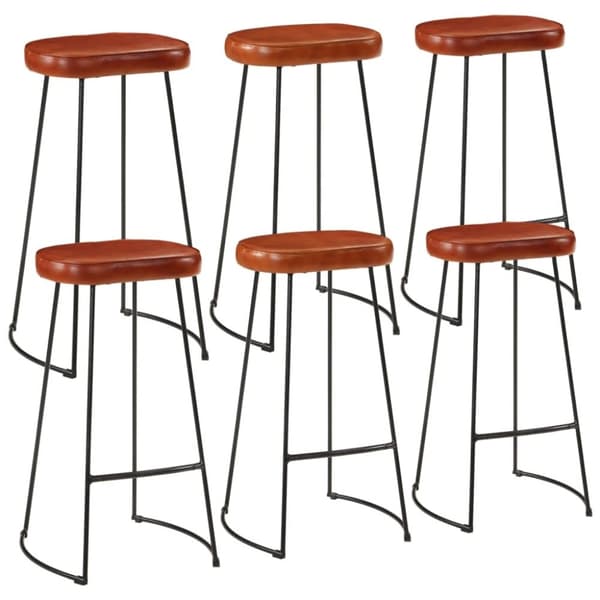 vidaXL Barsett 7 deler grov heltre mango og metall