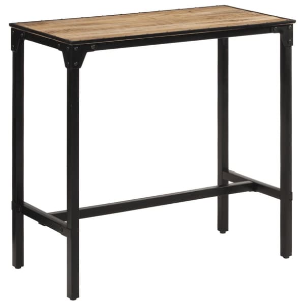 vidaXL Barsett 5 deler grov heltre mango og metall