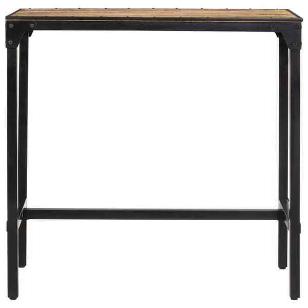 vidaXL Barsett 5 deler grov heltre mango og metall