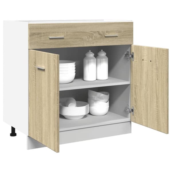 Alalipastokaappi Sonoma-tammi 80x46x81,5 cm lastulevy