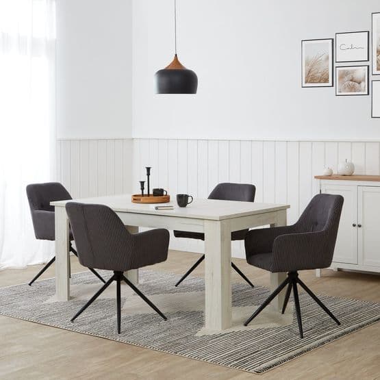 Matsalsstol - Egg - CourdyRoy Grå 6 St