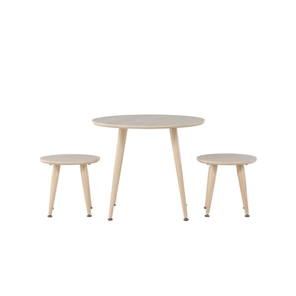 Kids spisegrupper for barn 1 bord, 2 krakker whitewash.