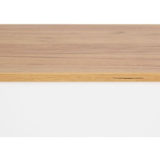 Ruokapöytä - 90x60 cm - Valkoinen Tammilevyllä