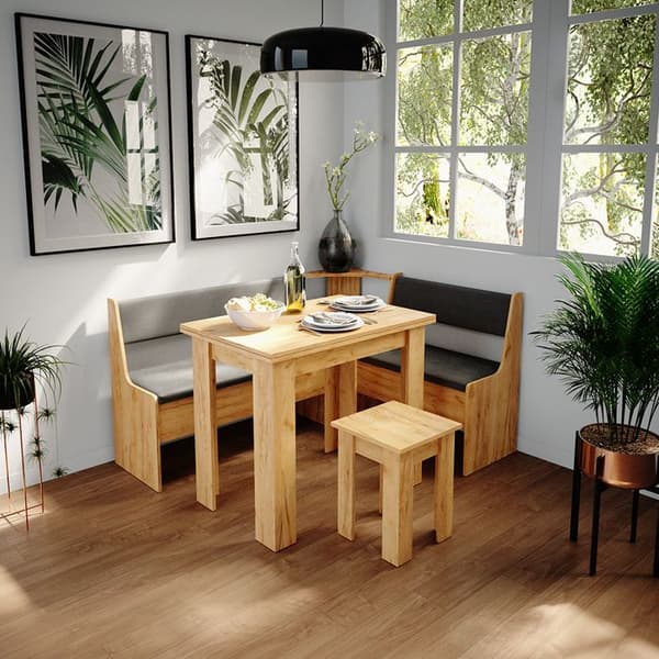 Matsalsbord med stol Roman, 90 x 60 cm, Sand Ek, Vicco