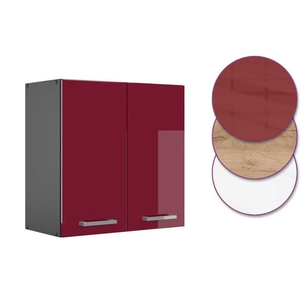VICCO R-Line högenhet Antracit/Bordeaux Brilliant 60 cm