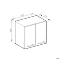 Miniatyrbild 3 av 6: VICCO R-Line högenhet Antracit/Blank Vit 60 cm