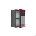 Miniatyrbild 5 av 6: Högskåp med glasdörr VICCO R-Line Antracit/Bordeaux Brilliant 40 cm