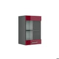 Miniatyrbild 1 av 6: Högskåp med glasdörr VICCO R-Line Antracit/Bordeaux Brilliant 40 cm