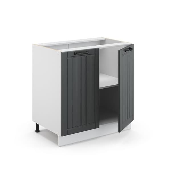 Under-sink skåp Fame-Line, 80 cm med hylla, utan PT, Anthracite kampanj, Vit, Vicco