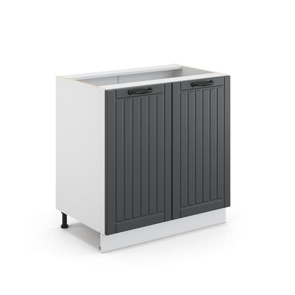 Under-sink skåp Fame-Line, 80 cm med hylla, utan PT, Anthracite kampanj, Vit, Vicco