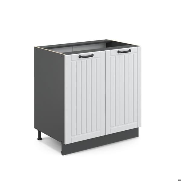 Underskåp Fame-Line, 80cm med hylla, utan PT, vit landsbygd, antracit, Vicco