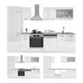 Miniatyrbild 4 av 6: R-Line kök, 300 cm, PT Marmor, blank vit/vit, Vicco