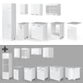 Miniatyrbild 6 av 6: R-Line kök, 300 cm, PT Marmor, blank vit/vit, Vicco