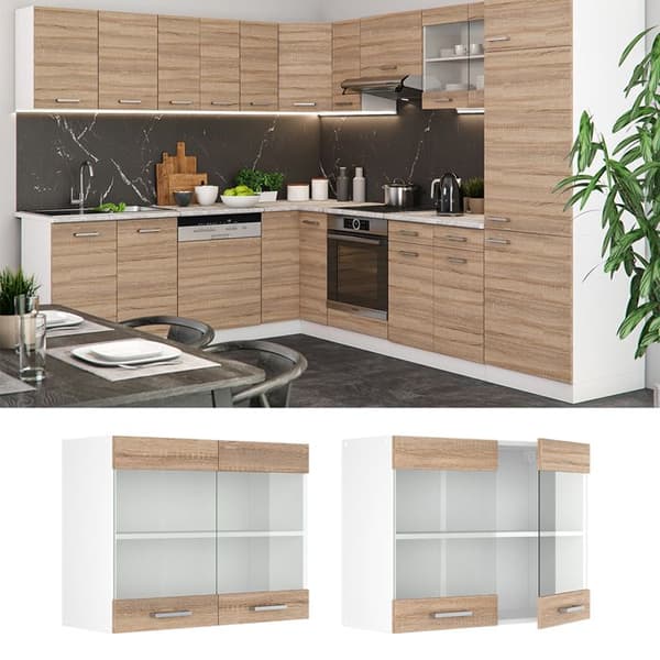 Högglaskök R-Line, 80 cm, Sonoma, Vicco