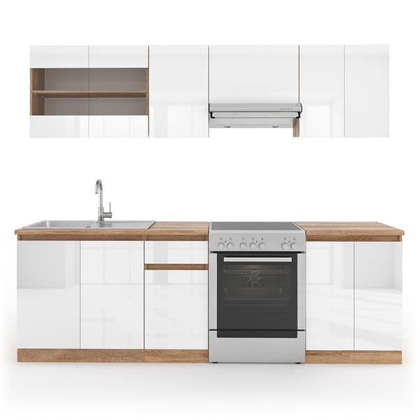 Vicco Cuisine Raul Integrerat kök Köksblock Utrustat kök 240 cm vit