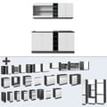 Miniatyrbild 6 av 6: R-Line kök, 160 cm J-Shape, vit/antracit, Vicco