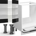 Miniatyrbild 5 av 6: Vicco Fame-Line kök, Blank svart ek/vit, 355 cm