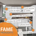 Miniatyrbild 4 av 6: Fame-Line kök, 200 cm, PT Antracit, Grönguld Landhaus/Vit, Vicco