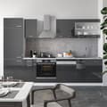 Miniatyrbild 5 av 6: R-Line kök, 300 cm, PT Antracit, Blank antracit/vit, Vicco