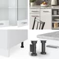 Miniatyrbild 6 av 6: R-Line kök, 240 cm, PT antracit, blank vit/vit, Vicco