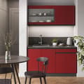 Miniatyrbild 5 av 6: R-Line Kök, 140 cm, PT Ek, Röd/Antracit, Vicco