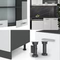 Miniatyrbild 6 av 6: R-Line kök, 300 cm, PT Antracit, Blank vit/Antracit, Vicco