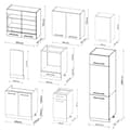 Miniatyrbild 3 av 6: Fame-Line kök, 300 cm, PT Antracit, Blank antracit/Gyllene ek, Vicco