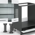 Miniatyrbild 6 av 6: Fame-Line kök, 300 cm, PT Antracit, Blank vit/Antracit, Vicco