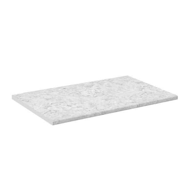 R-Line köksbänkskiva, 97 cm, Vit marmor, Vicco