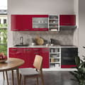 Miniatyrbild 5 av 6: R-Line kök, 240 cm, PT antracit, Bordeaux högglans/vit, Vicco