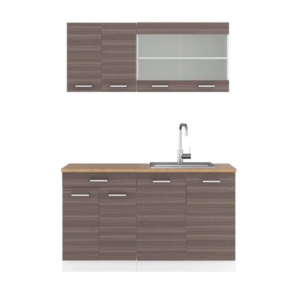 R-Line kök, 140 cm, PT Ek, ädelgrå/vit, Vicco