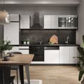 Miniatyrbild 5 av 6: R-Line kök, 300 cm, PT Marmor, vit/antracit, Vicco