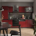 Miniatyrbild 5 av 6: R-Line Kök, 300 cm, PT Ek, Röd/Antracit, Vicco