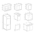 Miniatyrbild 3 av 6: Kök R-Line, 300 cm, PT Antracit, Gyllene ek/antracit, Vicco