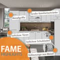Miniatyrbild 4 av 6: Fame-Line hörnkök, 160 x 190 cm, PT Ek, Guld/vit ek, Vicco