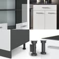 Miniatyrbild 6 av 6: R-Line kök, 200 cm, PT Antracit, Blank vit/Antracit, Vicco