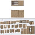 Miniatyrbild 6 av 6: R-Line kök, 140 cm, PT antracit, Artisan Oak/Golden Oak, Vicco