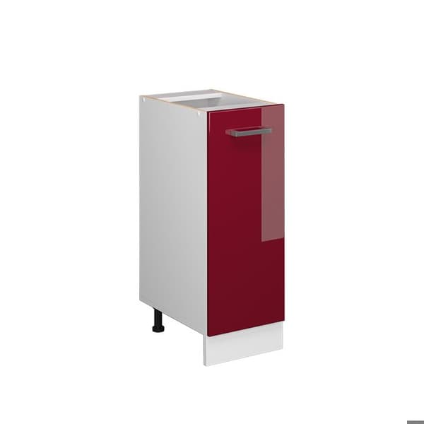 Köksmöbel R-Line, 30cm utan PT, Bordeaux högglans, Vit, Vicco