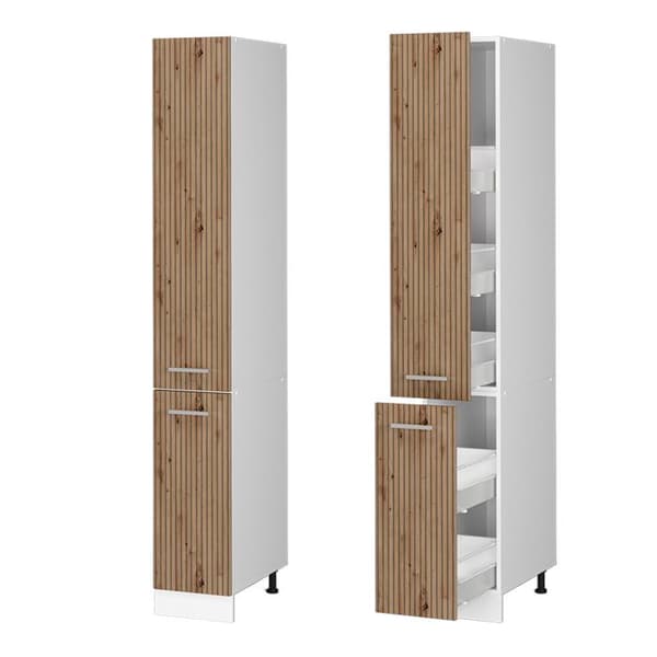 Vicco högt köksskåp R-Line, Artisan Oak, 30 cm