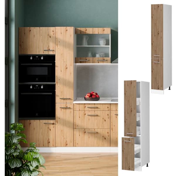Vicco högt köksskåp R-Line, Artisan Oak, 30 cm