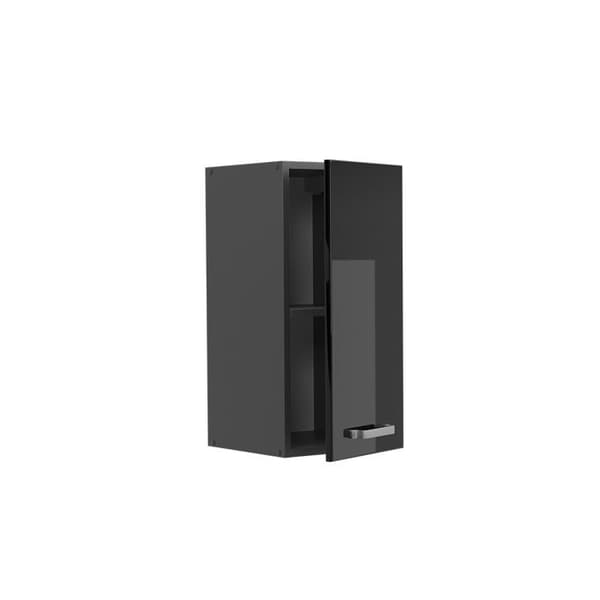 Vicco R-Line köksskåp, Svart Högblank, 30 cm