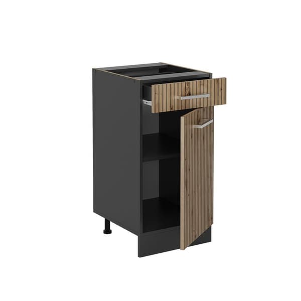 Köksmöbel R-Line, 40cm, PT Antracit, Artisanek, Antracit, Vicco