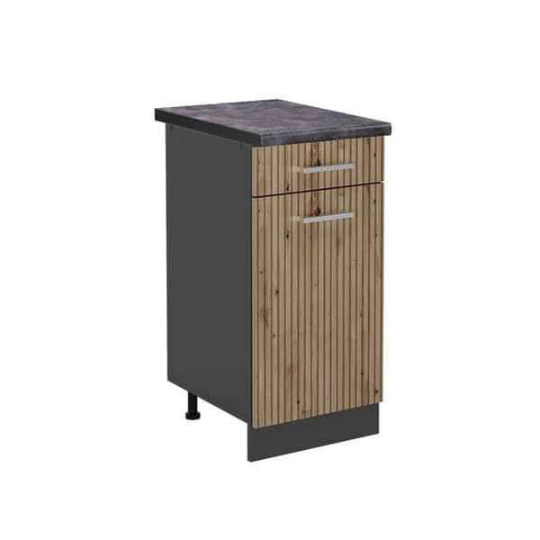 Köksmöbel R-Line, 40cm, PT Antracit, Artisanek, Antracit, Vicco