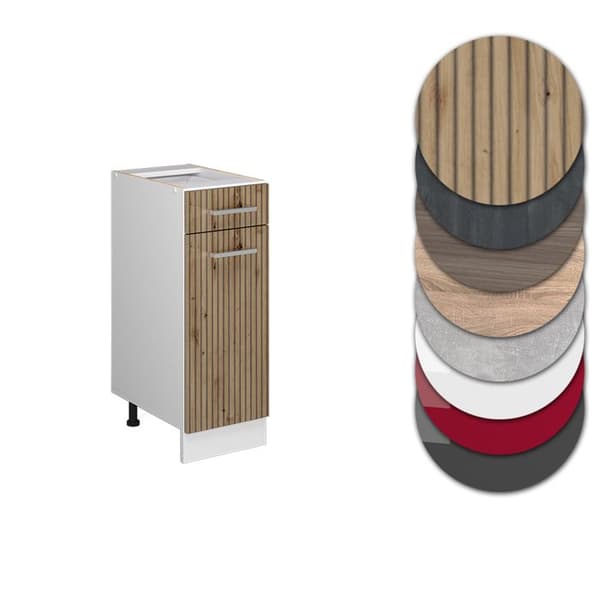 Köksmöbel R-Line, 30 cm, PT Ek, Ek Hantverkare, Vit, Vicco