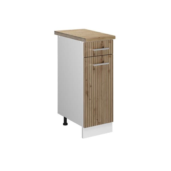 Köksmöbel R-Line, 30 cm, PT Ek, Ek Hantverkare, Vit, Vicco