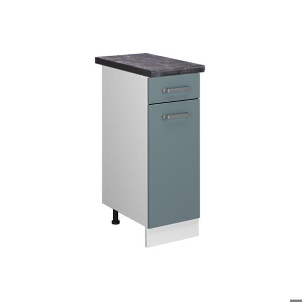 Köksmöbel R-Line, 30 cm, PT Antracit, Blågrå, Vit, Vicco