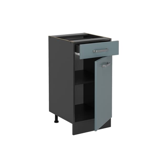 Köksmöbel R-Line, 40 cm, PT Ek, Blågrå, Anthracite, Vicco