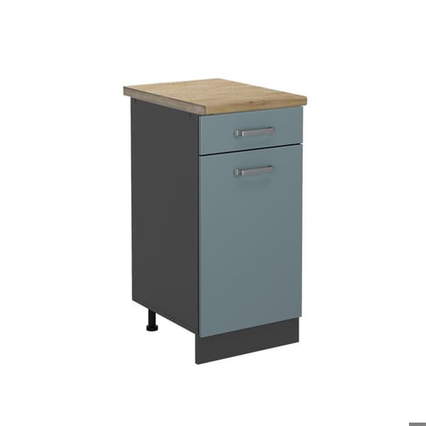Köksmöbel R-Line, 40 cm, PT Ek, Blågrå, Anthracite, Vicco