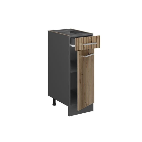 Köksmöbel R-Line, 30cm, PT Antracit, Artisanek, Antracit, Vicco